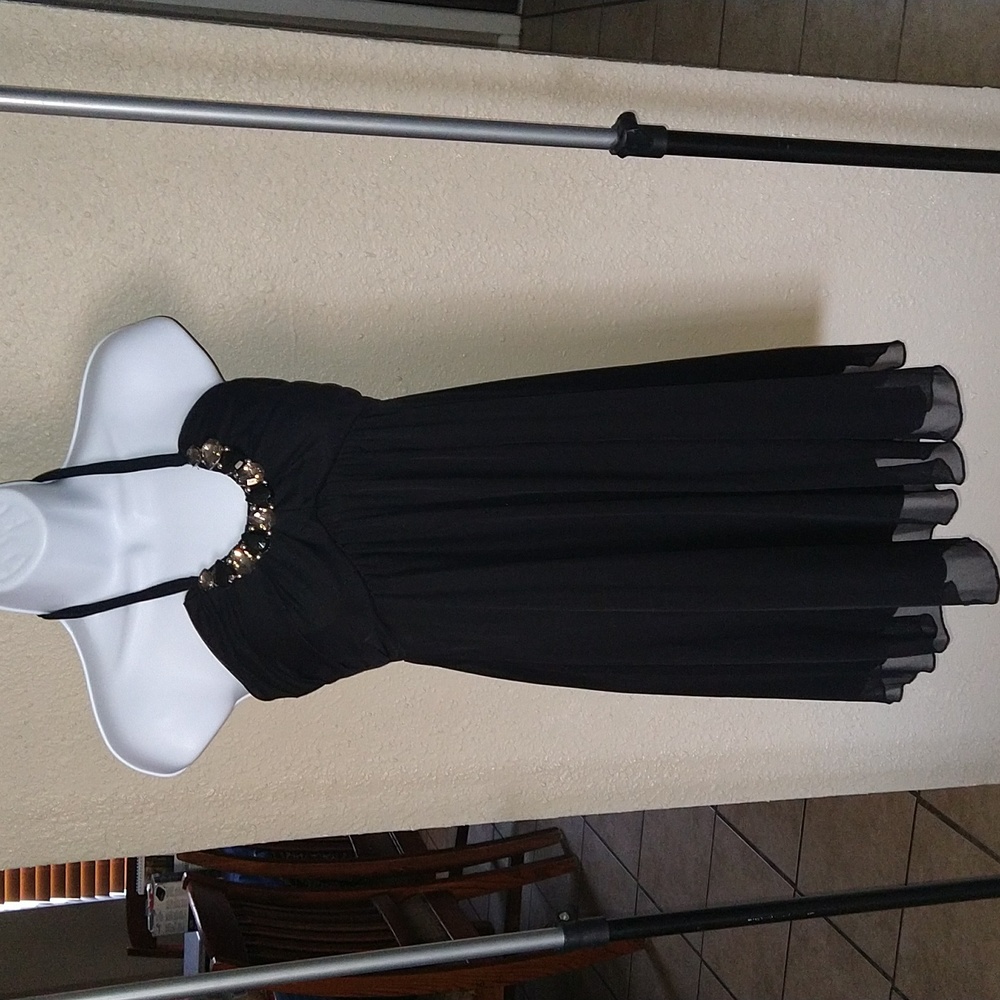 Dressy Mini with Bling Neckline